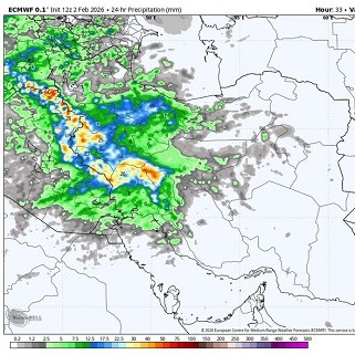 هشدار هواشناسی کشاورزی و اعلام وضعیت سطح نارنجی در نیمه غربی کشور